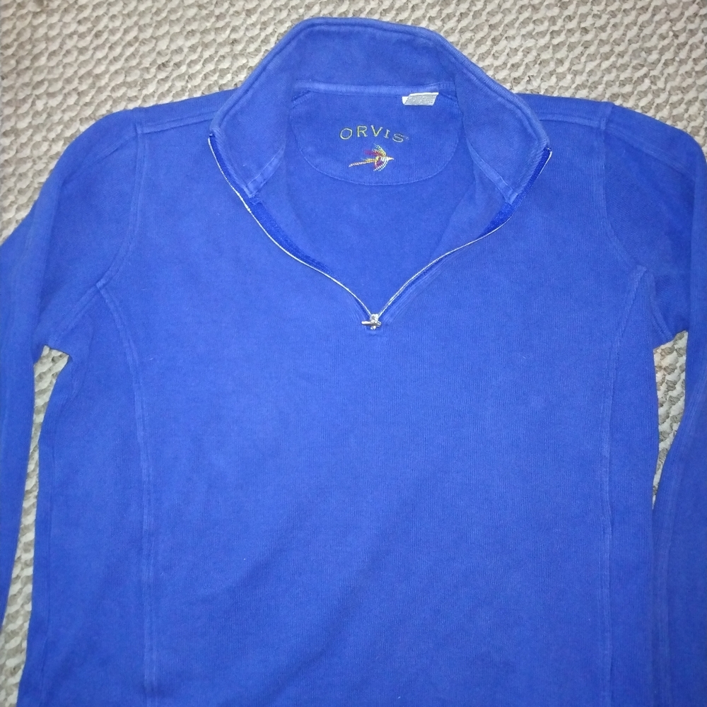 Orvis Quarter Zip Pullover Jacket Medium - image 2